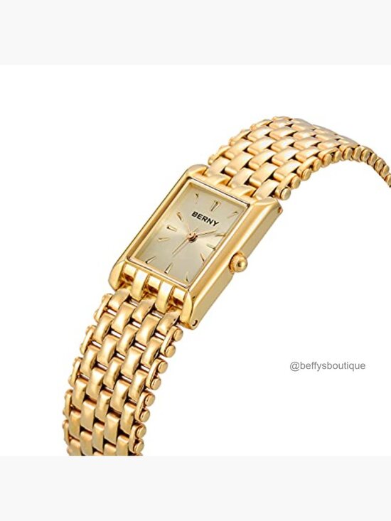Ladies Quartz Wrist Watch Stainless Steel Band Small Gold Fashion main image 5